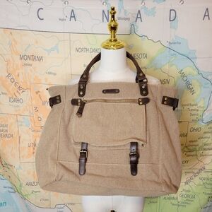 BDG Canvas And Leather Bag Large Bag Will Fit A Computer